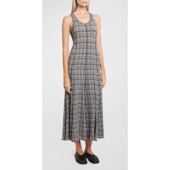 Proenza Schouler White Label Matilda A-Line Painted Jersey Midi Dress - Picture 2 of 8